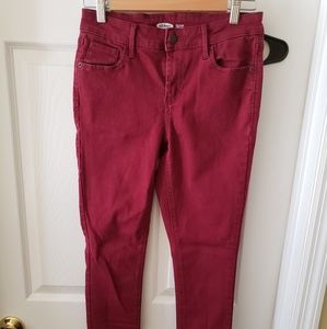 Burgundy Rockstar jeans
